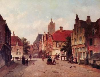 unknow artist European city landscape, street landsacpe, construction, frontstore, building and architecture. 292 Germany oil painting art
